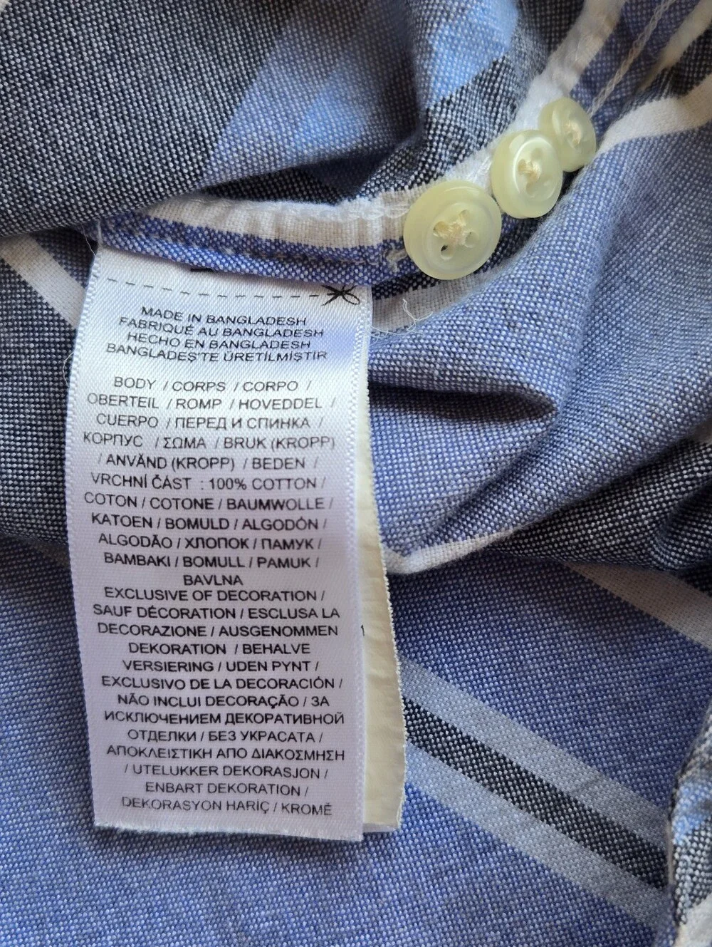 Polo Ralph Lauren Men's XL Classic Fit Striped Button Down Shirt Blue Cotton